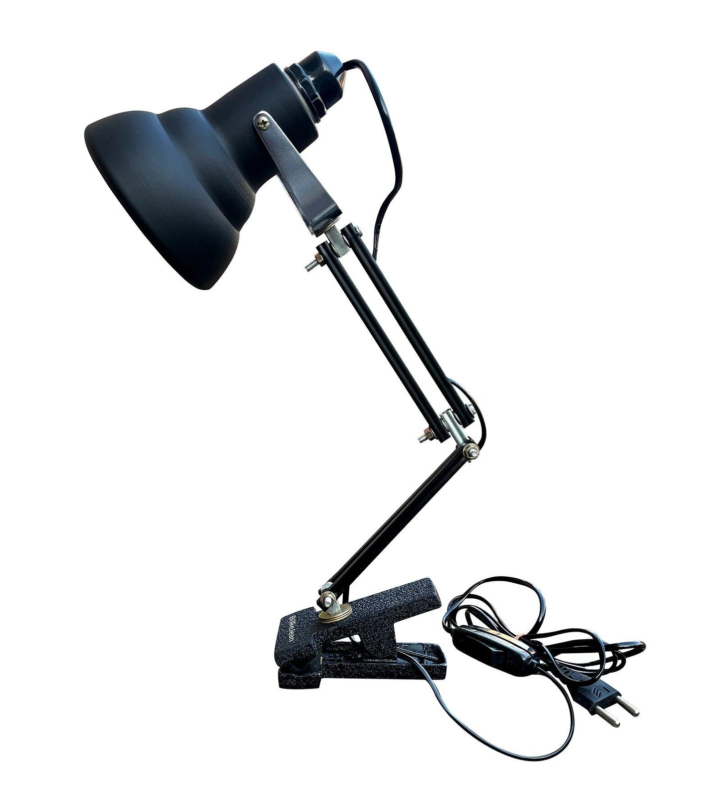 Pixar Style Adjustable Black Desk Lamp – Clip-On Study & Reading Lamp for Office & Home